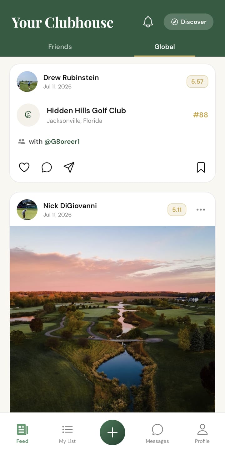 Your Clubhouse app feed